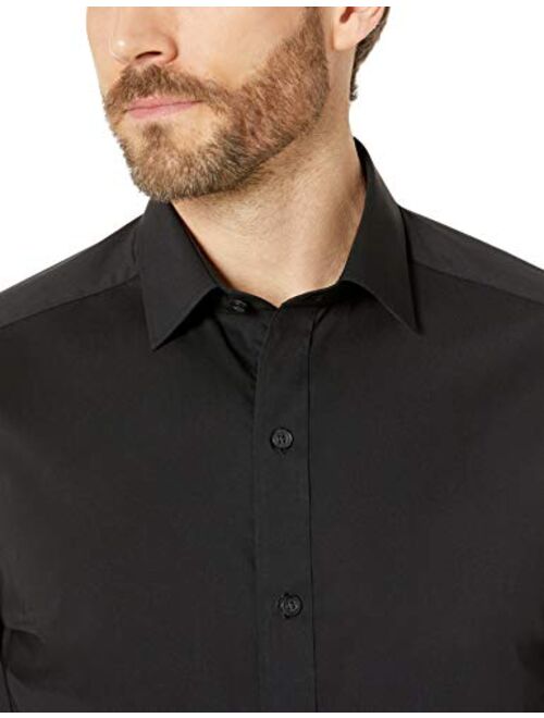 Amazon Brand - Buttoned Down Men's Tailored Fit Performance Tech Stretch Dress Shirt