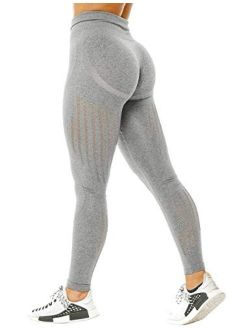 TSUTAYA Yoga Pants High Waisted Leggings for Women Gym Active Vital Seamless Workout Tummy Control Leggings