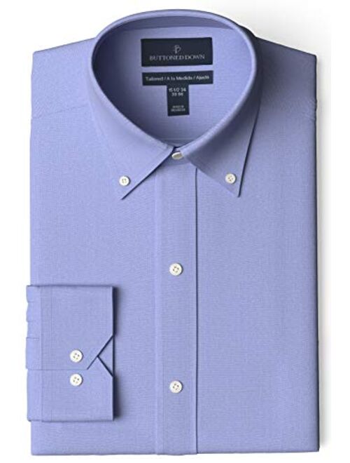 Amazon Brand - Buttoned Down Men's Tailored-Fit Button Collar Pinpoint Non-Iron Dress Shirt