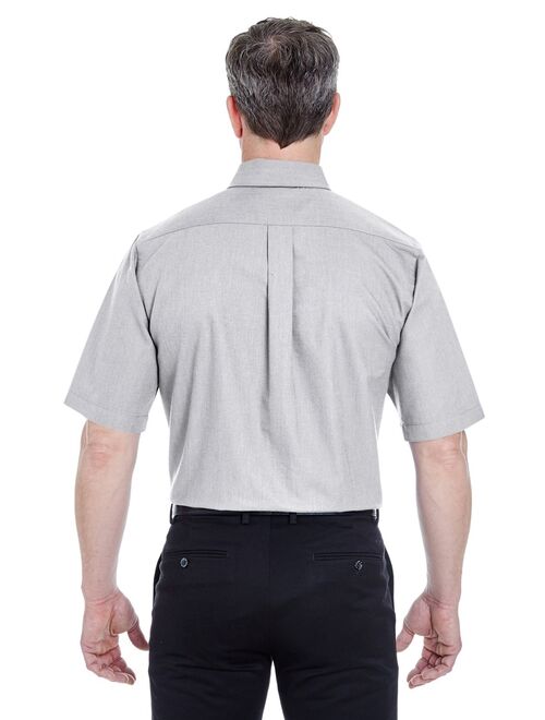 Ultraclub 8972 Men's Classic Wrinkle-Resistant Short-Sleeve Oxford
