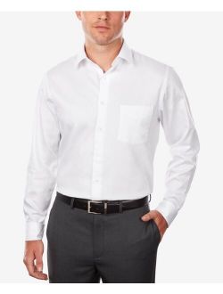 Men's Classic/Regular Fit Long Sleeve Stretch Wrinkle Free Sateen Dress Shirt