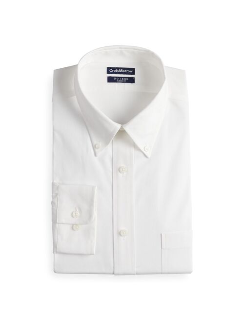 Men's Croft & Barrow Classic-Fit No-Iron Button-Down Collar Long Sleeve Dress Shirt