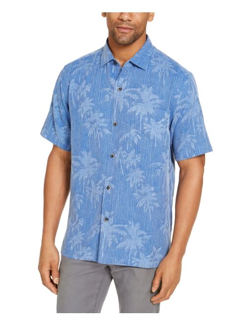 Tommy Bahama Men's Tropical Print Silk Short Sleeve Camp Shirt, Created for Macy's