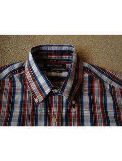 Best Company Check Cotton Slim Fit Button Down Shirt. NEW. 15.5 Inch / Medium.