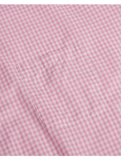 Stacy Adams Men's Big and Tall Gingham Check Dress Shirt With French Cuff