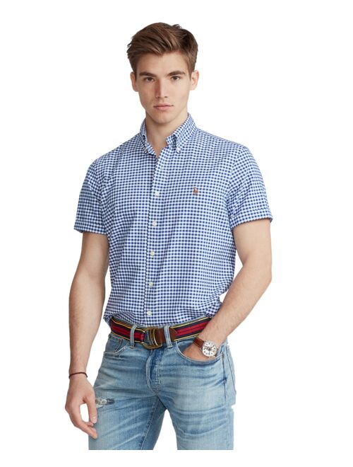 Polo Ralph Lauren Men's Big and Tall Short-Sleeve Oxford Shirt