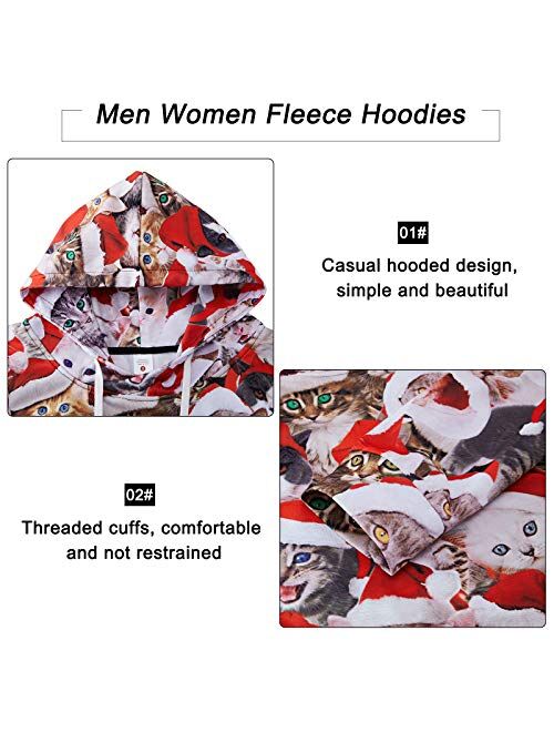Leapparel Men 3D Graphic Printed Hoodies Funny Fleece Hooded Sweatshirt Pullover Sweater