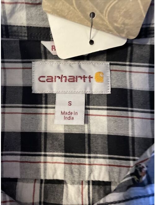 Carhartt Relaxed Fit Button Up Collar Shirt Double Pocket NEW