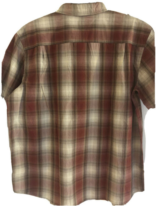 Carhartt Mens 2XL Check Plaid Short Sleeve Button Front Camp Shirt - NWT