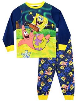 Spongebob Boys Sponge Bob Squarepants Pajamas