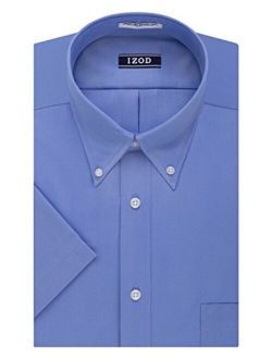 Men's Regular Fit Short Sleeve Solid Dress Shirt