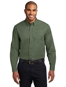 Port Authority Easy Care Men Dress Shirts Long Sleeve Regular Extended Tall Sizes