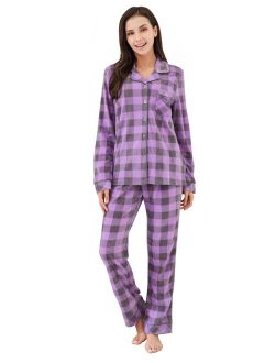 Women's Soft and Warm Lightweight Pajama Sleepwear Set with Pants RHW2863