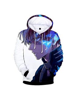 Boku No Hero Academia Hoodie 3D Graphic Printed Hooded Pullover Sweatshirt