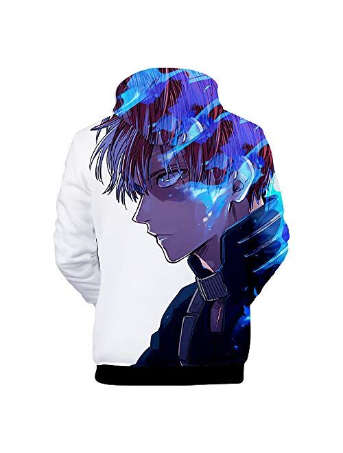 Boku No Hero Academia Hoodie 3D Graphic Printed Hooded Pullover Sweatshirt