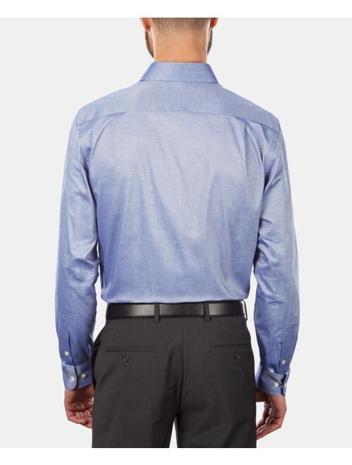 Tommy Hilfiger Men's Slim-Fit Stretch Solid Long Sleeve Dress Shirt