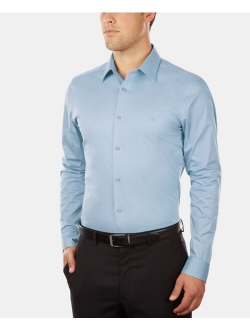 Men's Slim-Fit Stretch Flex Collar Long Sleeve Dress Shirt