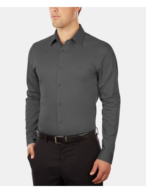 Calvin Klein Men's Slim-Fit Stretch Flex Collar Long Sleeve Dress Shirt