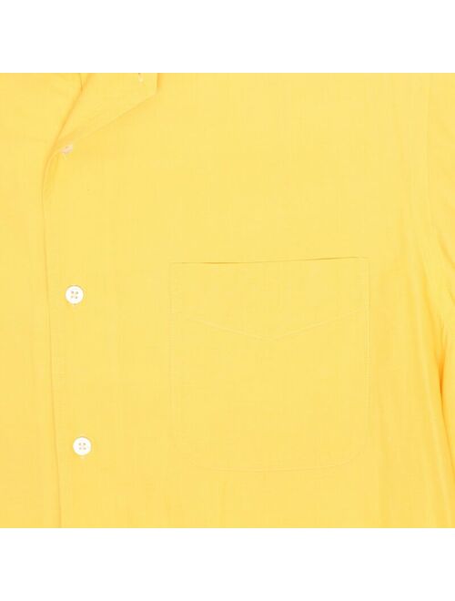 Polo Ralph Lauren Ralph Lauren Purple Label Mens Dress Shirt L 17/36 Solid Canary Yellow Button
