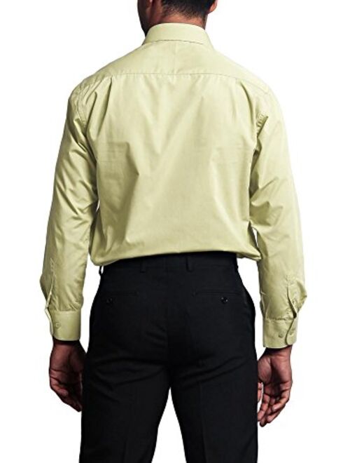 G-Style USA Men's Regular Fit Long Sleeve French Convertible Cuff Dress Shirt