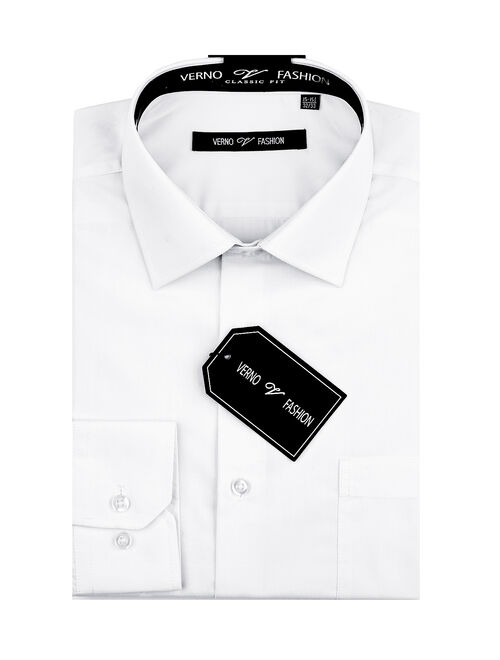 Verno Men's Classic Fashion Fit Dress Shirt