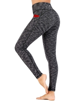 Ewedoos Women's Yoga Pants with Pockets - Leggings with Pockets, High Waist Tummy Control Non See-Through Workout Pants