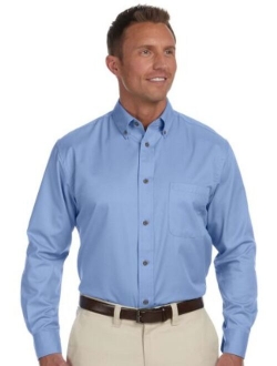 HMUIa87 Long Sleeve Button Up Dress Shirt