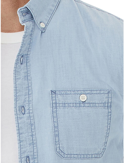 Free Assembly Men's Everyday Chambray Shirt