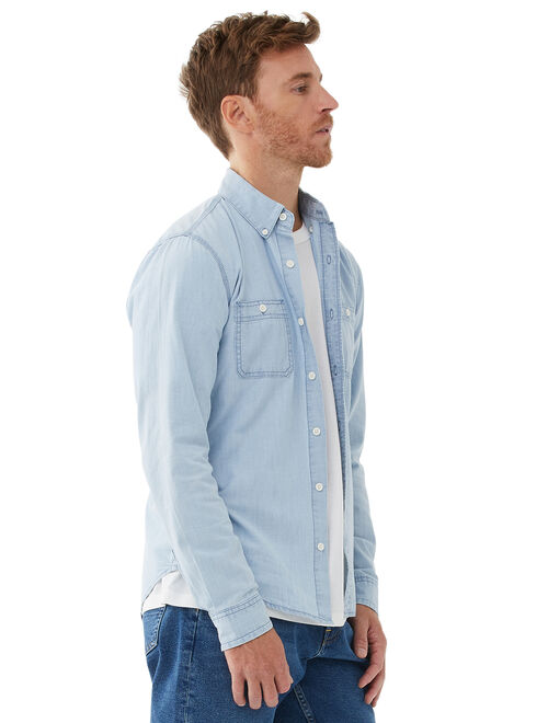 Free Assembly Men's Everyday Chambray Shirt