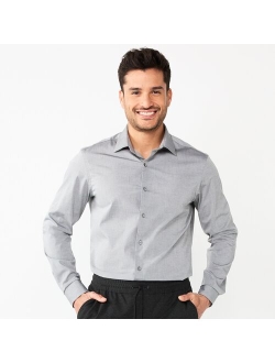 Premier Flex Slim-Fit Spread-Collar Long Sleeve Dress Shirt