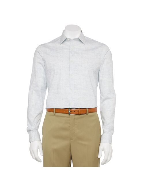 Men's Apt. 9 Premier Flex Slim-Fit Spread-Collar Long Sleeve Dress Shirt