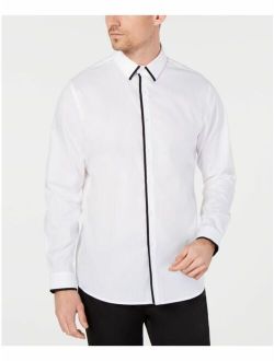 INC Mens White Collared Big and Tall Work Dress Shirt Size: 3XL