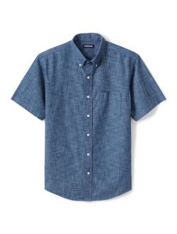 Big and Tall Lands' End Traditional Fit Chambray Shirt