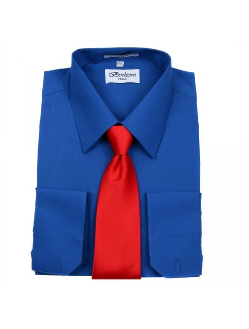 Men's Berlioni Business Tie Set Dress Shirt And Tie