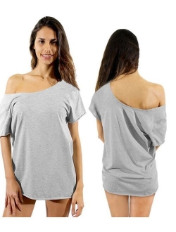 Yoga T Shirts Yoga Tops for Women Off Shoulder Yoga Outfits