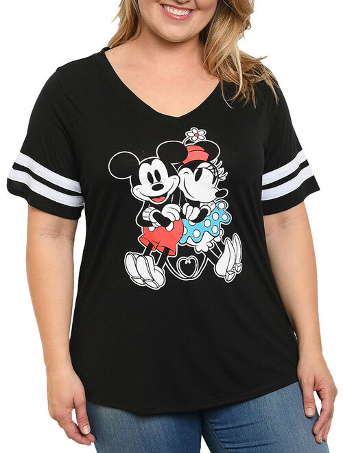 Disney Women's Minnie Mouse Whoosh Boyfriend Fit T-Shirt