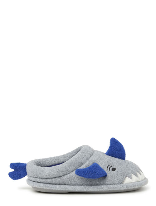 Dearfoams Kids Shark Clog with Memory Foam Slippers