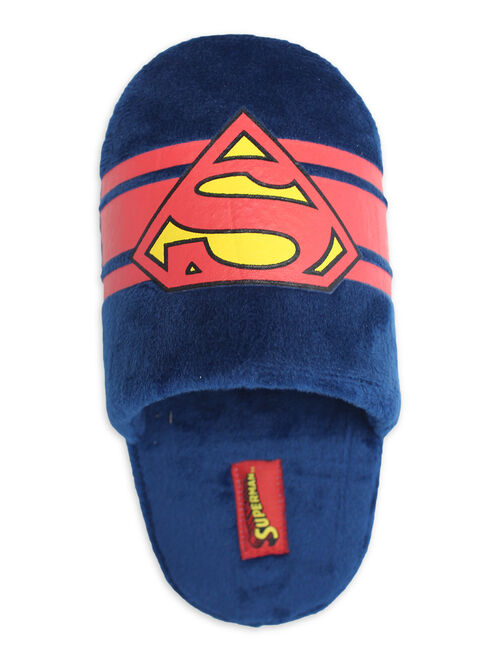 Boys Superman Scuff Comfy Hero Superman Scuff Slipper In Shoe Gift Box (Little Boys & Big Boys)