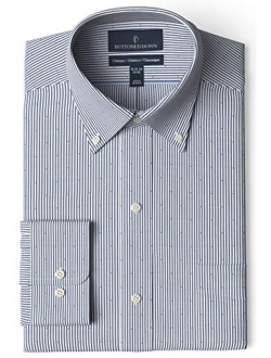 Amazon Brand - Buttoned Down Men's Classic Fit Button Collar Pattern Dress Shirt