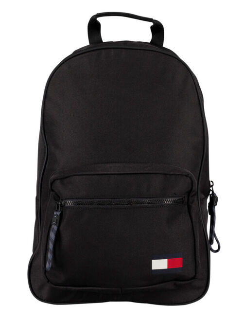 Tommy Hilfiger Men's Flag Backpack, Black