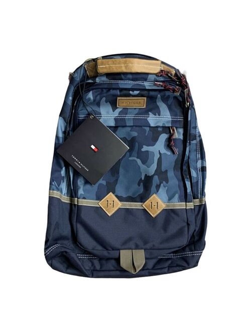 TOMMY HILFIGER Blue Camouflage Backpack New w/Tags Authentic