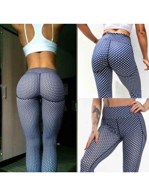 Fittoo Women High Waist Compression Leggings Yoga Push Up Trousers Gym Workout Sport