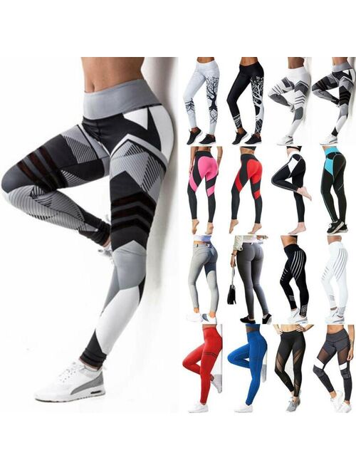 Fittoo Women High Waist Yoga Pants Leggings Pockets Compression Workout Ruched Trousers