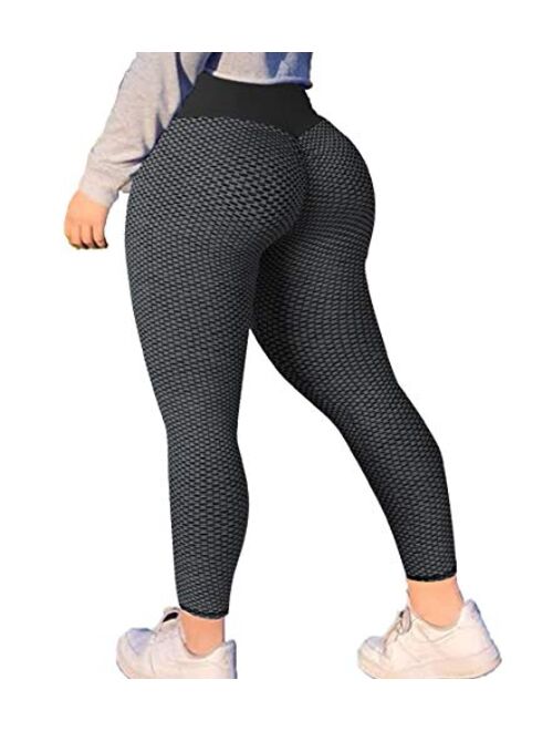 High Waisted Scrunch Butt Lift Tummy Control Yoga Workout Pants SWEET TEE Anti Cellulite Compression Leggings for Women 