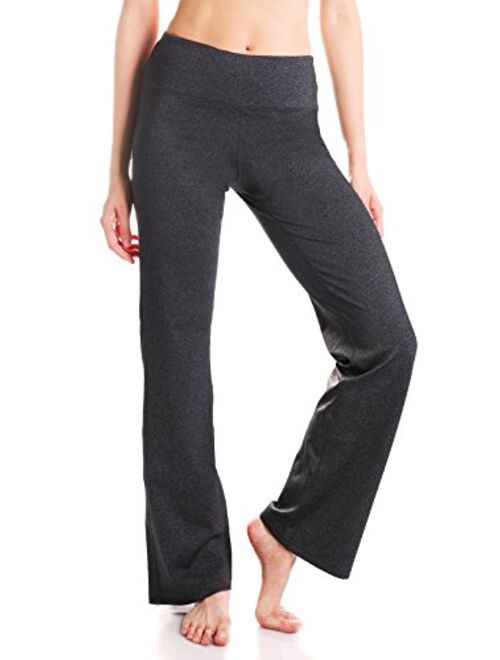 Yogipace,27"/29"/31"/33"/35"/37",Women's Bootcut Yoga Pants Workout Back Pockets