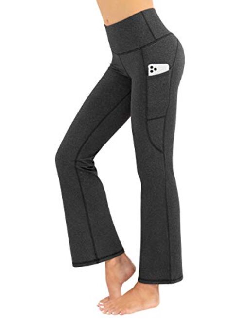 ESPIDOO Women Bootcut Yoga Pants, Workout Bootleg with Pockets for Work Casual