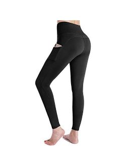 G4Free High Waist Yoga Pants with Pockets Leggings for Women Tummy Control Yoga Tights Running Workout Pants Pockets