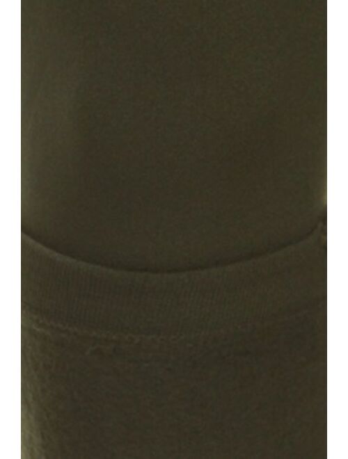 ICONOFLASH Women's High Waist Compression Fleece Leggings- Regular & Plus Sizes