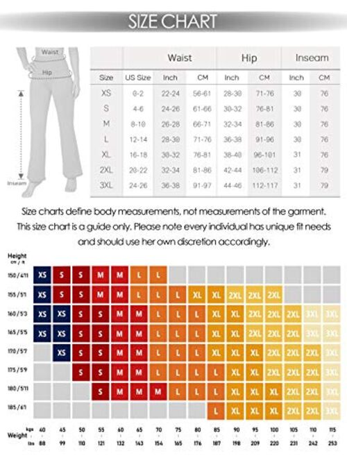 ODODOS Women's Boot-Cut Yoga Pants Tummy Control Workout Non See-Through Bootleg Yoga Pants