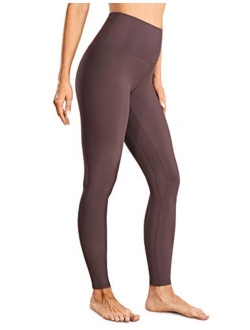 Fleece Lined Winter Warm Full Length High Waist Tummy Control Compression Leggings Yoga Pants Workout Tight -28 Inches
